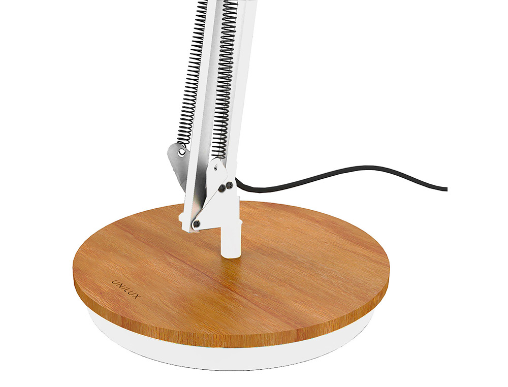 LAMPE DE BUREAU UNILUX LED BAYA BAMBOO BLANC
