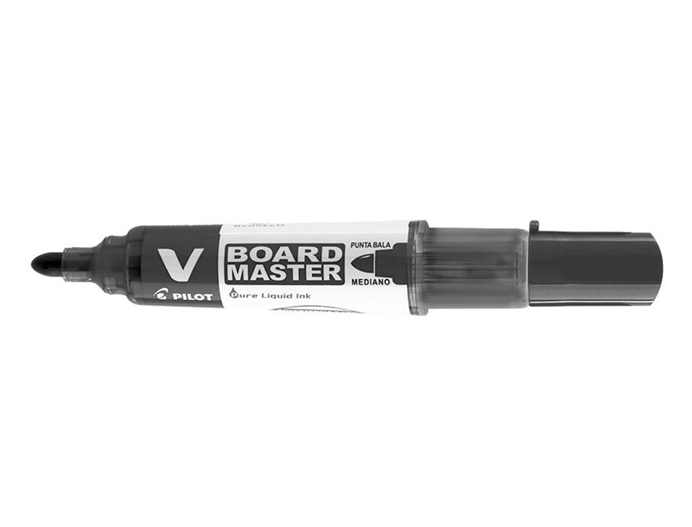 MARQUEUR PILOT V BOARD MASTER RECHARGEABLE POINTE OGIVE TRAC 2MM ENCRE LIQUIDE BASE ALCOOL COULEUR VIVE NOIR