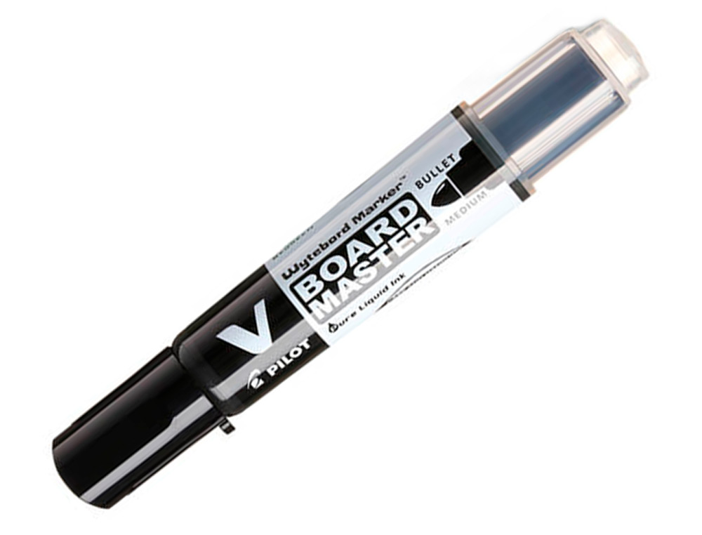 MARQUEUR PILOT V BOARD MASTER RECHARGEABLE POINTE OGIVE TRAC 2MM ENCRE LIQUIDE BASE ALCOOL COULEUR VIVE NOIR