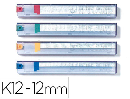 CASSETTE D'AGRAFES RAPID K12 12MM POUR AGRAFEUSE 5551 CAPACIT AGRAFAGE 80 FEUILLES 1050 UNITS BTE DE 5
