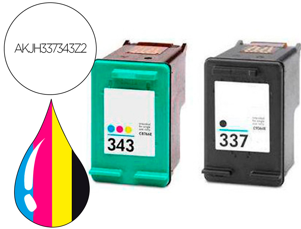 PACK  JET ENCRE HYPERBURO COMPATIBLE HP 337/343