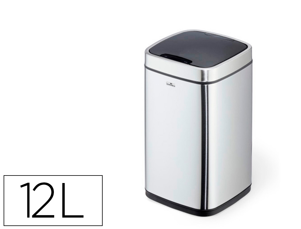 POUBELLE DURABLE A CAPTEUR AUTOMATIQUE ACIER INOXIDABLE  A 