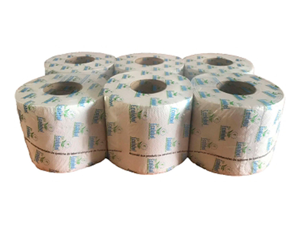 PAPIER HYGIENIQUE COLDIS 400F 2 PLIS OUATE BLANCHE 17GR LOT 6 ROULEAUX