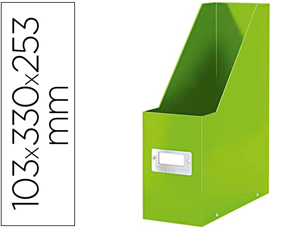 PORTE-REVUES LEITZ CLICK AND STORE CARTON PELLICUL OEILLET DE PRHENSION 103X330X253MM COLORIS VERT