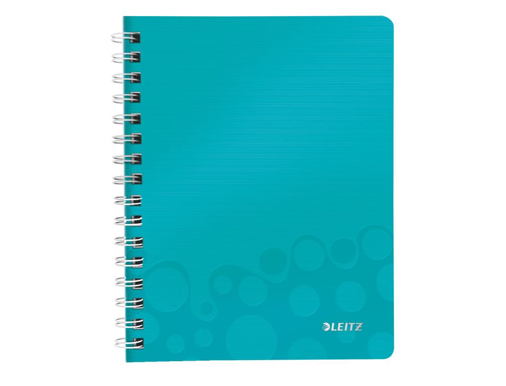 CAHIER PP S A5 160P Q PERF WOWCAHIER LEITZ WOW A5 QUADRILL 160 PAGES - VERT MENTHE