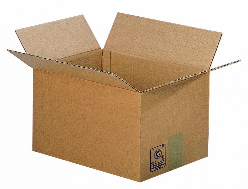 CAISSE AMERICAINE LNE10 CARTON ONDULE SIMPLE          CANNELURE 27X19X12CM