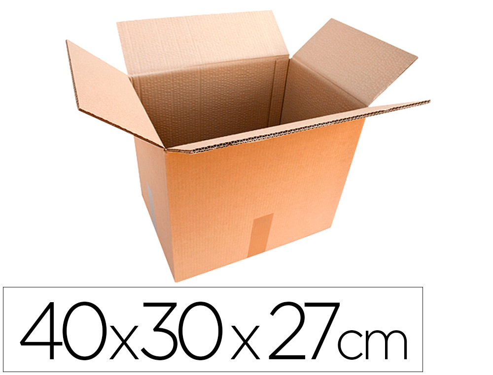 CAISSE AMERICAINE LNE20 CARTON SIMPLE CANNELURE       40X30X27CM