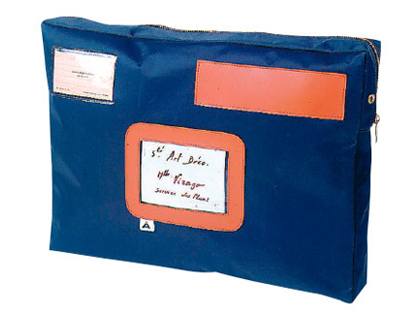 POCHETTE NAVETTE ALBA FENTRE EXPDITEUR ADRESSAGE EMPLACEMENT AFFRANCHISSEMENT OEILLETS SCURIT 420X320MM COLORIS BLEU