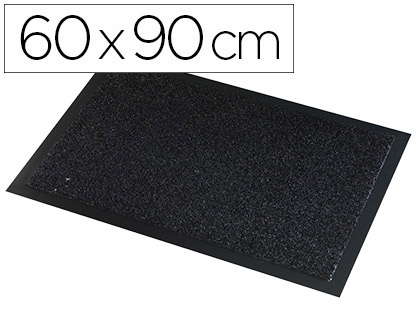 TAPIS GRATTANT PAPERFLOW POLYPROPYLNE EXTRIEUR INTRIEUR 60X90CM COLORIS NOIR