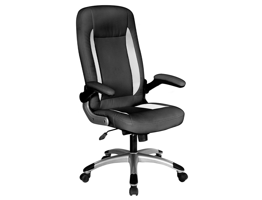 FAUTEUIL DE DIRECTION MT INTERNATIONAL GA292 PIERROT   POLYURETHANE/MESH BASCULANT   DOSSIER HAUTEUR REGLABLE