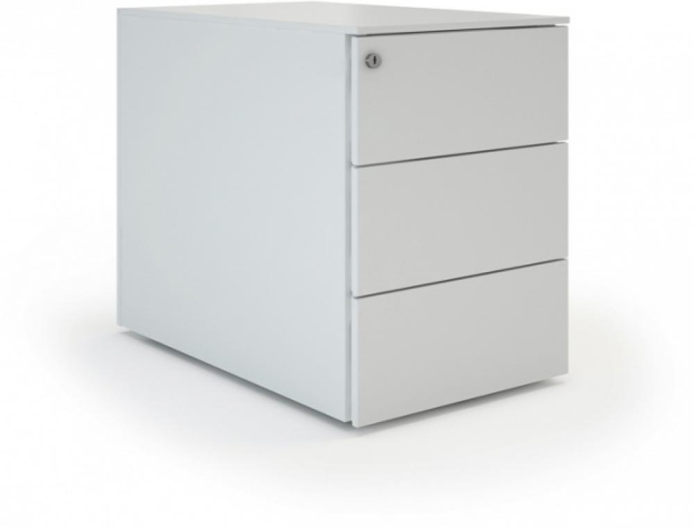 BRE.CAISS.HB P80 BLANC TOPBLANCAISSON HAUTEUR DE BUREAU IDOL BLANC NEIGE P 80 CM