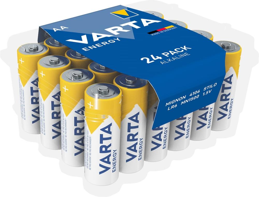 PILE LR6/AA ALCALINE ENERGY P/PILE ALCALINE - VARTA ENERGY - LR6 AA - PACK DE 24