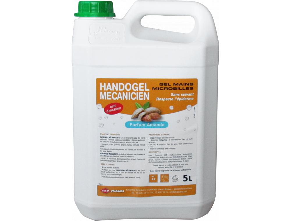 SAVON GEL MICROBILLE 5L AMANDESAVON MICROBILLES HANDOGEL  MCANICIEN POUR DISTRIBUTEUR