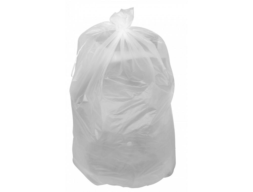 SAC POUB 110L NEUTR HD RLX 25 SAC-POUBELLE POUR DCHETS LGERS 110L TRANSPARENT